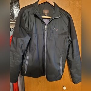 Greg Norman light weight windbreaker black size Med